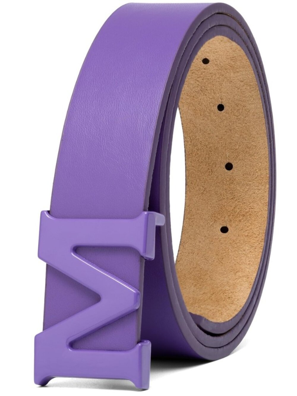 Womens Belt Casual, M Buckle Faux Leather Cosplay Belt, Multi Color